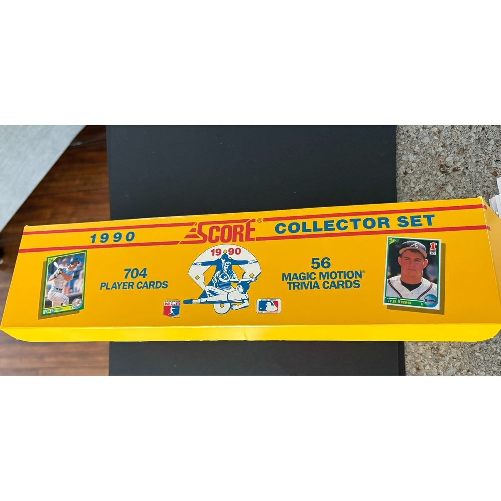 1990 Score Box w/ set of 56 Magic Motion Trivia Cards and common cards ONLY